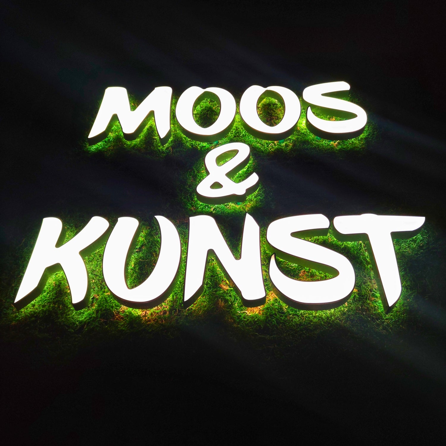 Moosbild mit Logo | beleuchtet